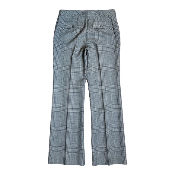 ANN TAYLOR WOOL BLEND HERRINGBONE FLAT FRONT LINED WIDE LEG TROUSER PANTS - Picture 6 of 11